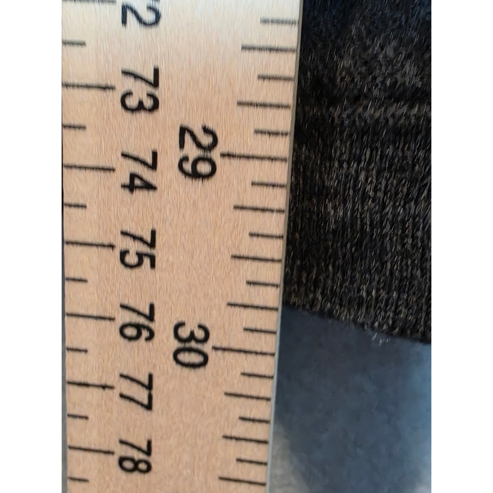 Doncaster Wool Cardigan Sweater Womens Charcoal Gray Open Front Knit 0000470 - Picture 6 of 8